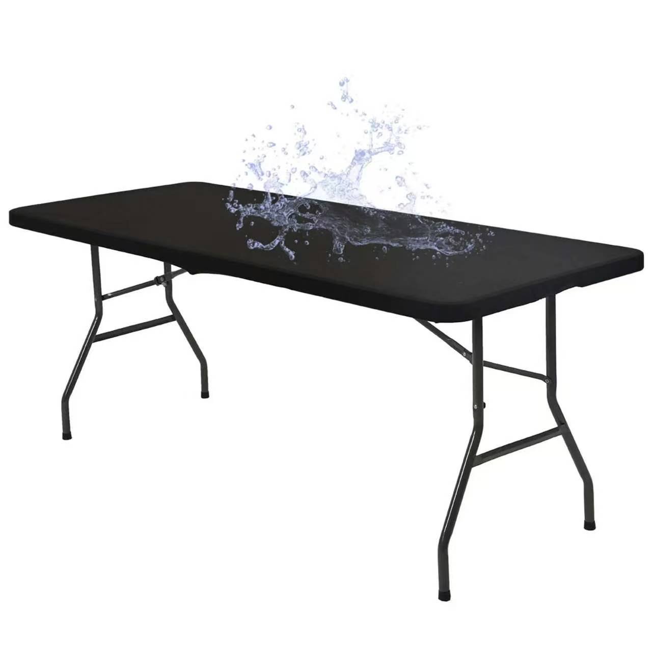 🎨🍽️ Tablecloth extensible – Enfilez-la en un clin d’œil, finition lisse sans pli, disponible en plusieurs couleurs, la solution chic pour cacher les tables abîmées et sublimer vos réceptions 💫💎