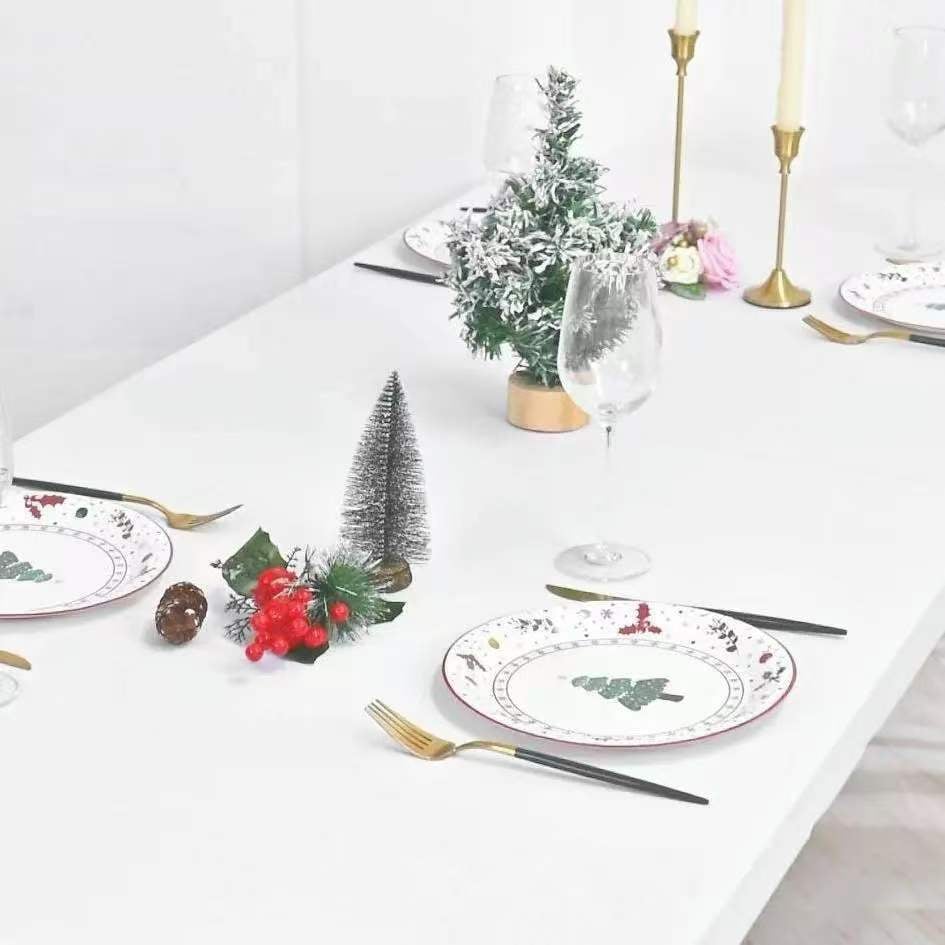 🎨🍽️ Tablecloth extensible – Enfilez-la en un clin d’œil, finition lisse sans pli, disponible en plusieurs couleurs, la solution chic pour cacher les tables abîmées et sublimer vos réceptions 💫💎