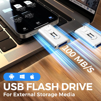 📱⚡ 50 % DE RÉDUCTION AUJOURD'HUI ! Libérez de l'espace sur votre téléphone et transférez vos photos en quelques minutes — Clé USB 4-en-1 pour iPhone, Android et PC 💾