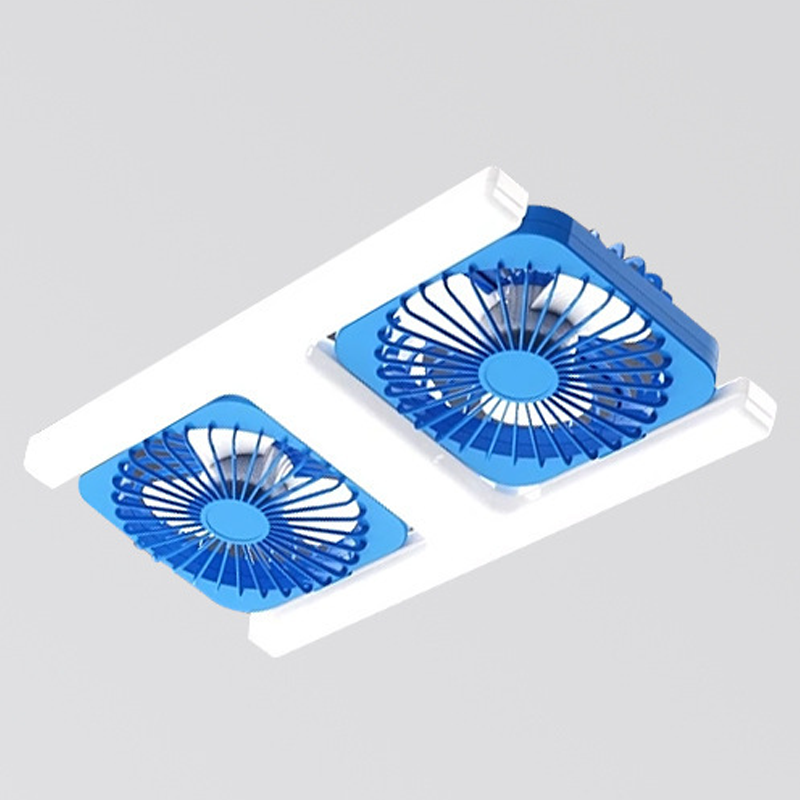 🌬️✨ Ventilateur de plafond double avec éclairage LED – design moderne et télécommande pour le salon et la chambre à coucher