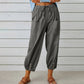 💓60 % DE RÉDUCTION !💞 Pantalon large à jambes droites pour femme – Coton et lin respirants, coupe flatteuse et poches pratiques 👖