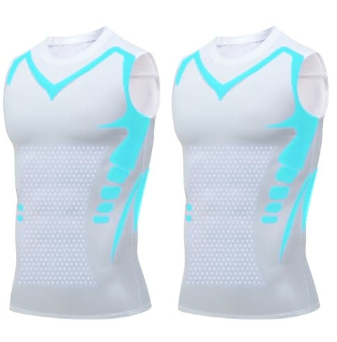 🔥 50 % DE RÉDUCTION ! 💪 Gilet Ionic Shaping – Compression et refroidissement – Remodelage du corps – Sans manches – Invisible sous les vêtements 🕶️