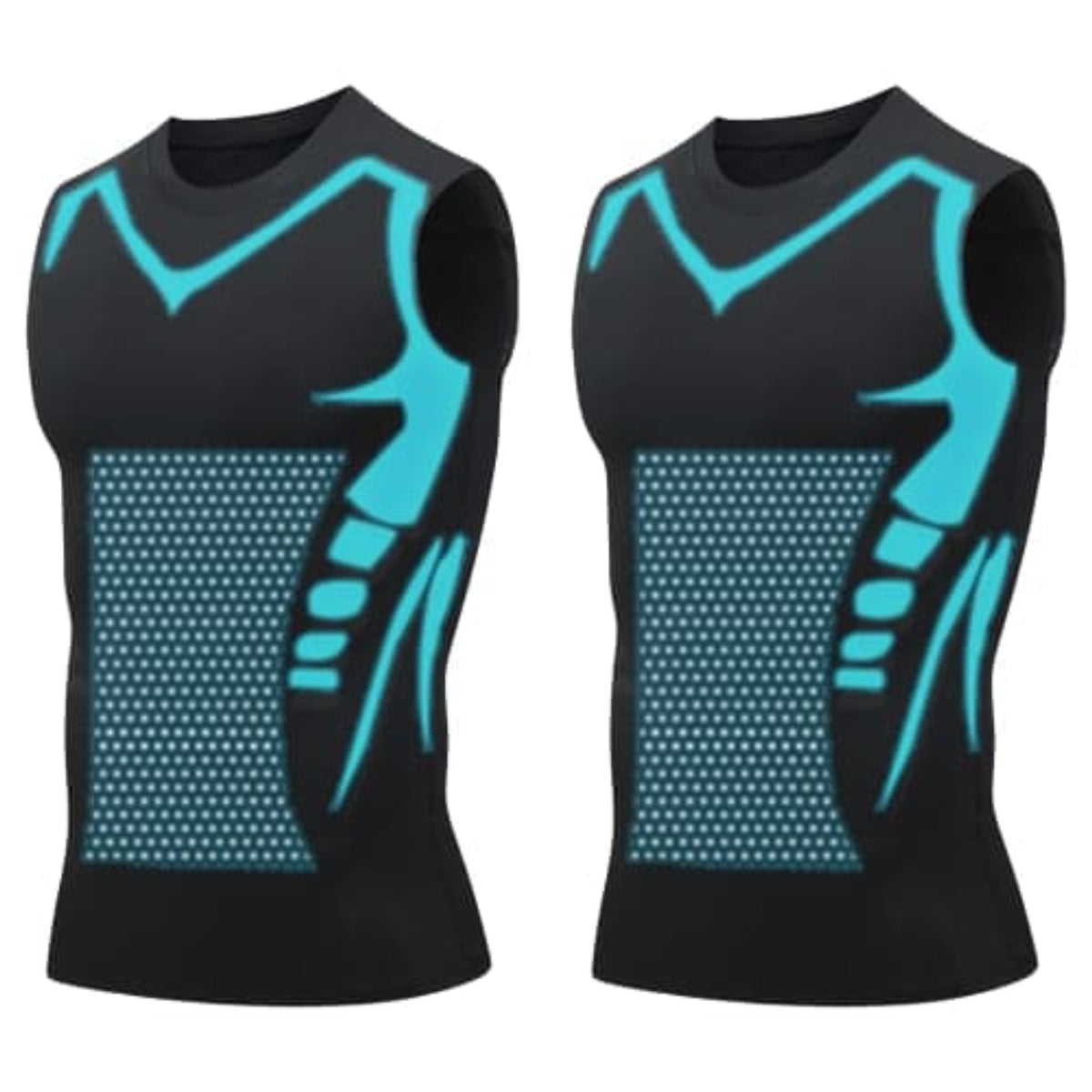 🔥 50 % DE RÉDUCTION ! 💪 Gilet Ionic Shaping – Compression et refroidissement – Remodelage du corps – Sans manches – Invisible sous les vêtements 🕶️