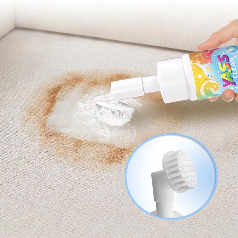 ⏳DERNIER JOUR – ACHETEZ-EN 2, OBTENEZ-EN 1 GRATUITEMENT !!💖 Nettoyant moussant Yass Clean Magic pour tapis et revêtements de meubles – élimine les taches et les odeurs d'animaux domestiques, avec une brosse de nettoyage🧼🪄