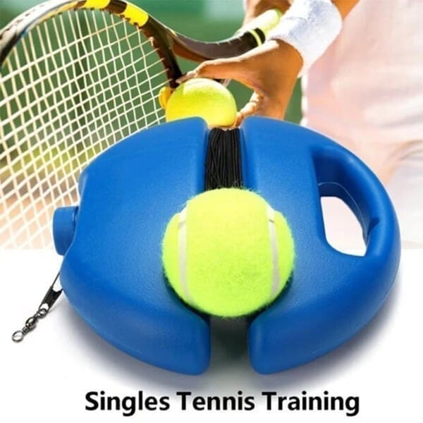 🎾 Entraîneur de tennis portable | Socle à remplir de sable ou d'eau pour une bonne stabilité · Conçu avec une lanière · Léger et facile à transporter | Entraînement individuel · Parc en plein air · Activité parent-enfant