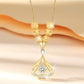 ✨️50 % de réduction✨️Collier luxueux et étincelant en zircone électrodéposée et diamants