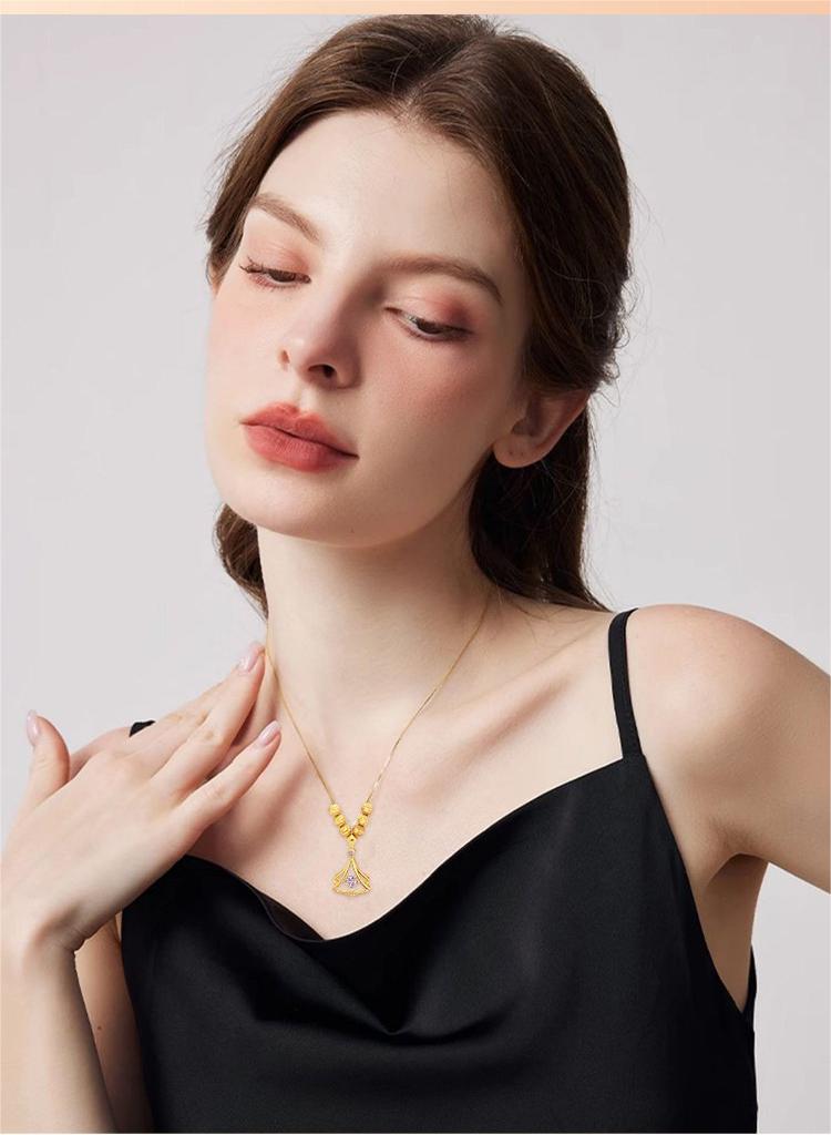 ✨️50 % de réduction✨️Collier luxueux et étincelant en zircone électrodéposée et diamants