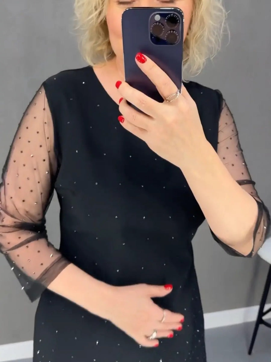 ✨️Remise saisonnière 50%✨️Robe de Soirée Courte Noire