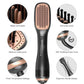 🛡️💇‍♀️ Brosse coiffante sans chaleur excessive – Panneaux flottants anti-brûlure, ions négatifs, domptez les frisottis et apportez une brillance satinée à vos pointes sans risque de fourches 🔥🚫