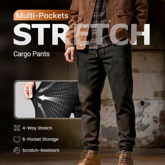 👖60 % DE RÉDUCTION🛠️MultiPants – Pantalon cargo extensible, multipoches et résistant 2