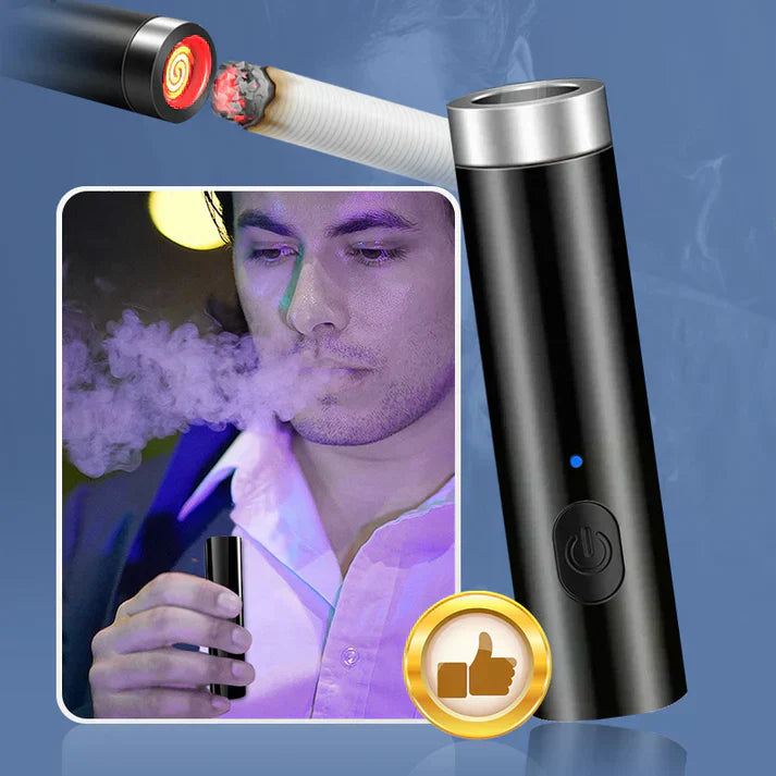 🔥Vente directe d'usine🔥Briquet à spirale sans flamme et coupe-vent avec porte-clés