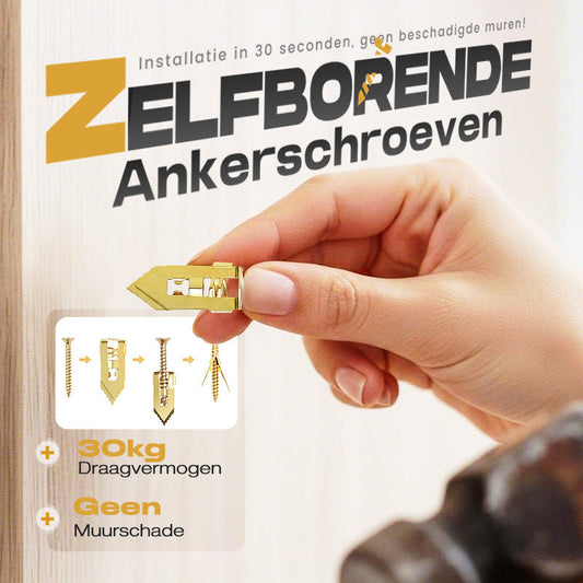 🔈🔈Kit de chevilles autotaraudeuses pour plaques de plâtre🔧Aucun perçage requis🔥Convient aux maisons et aux bureaux