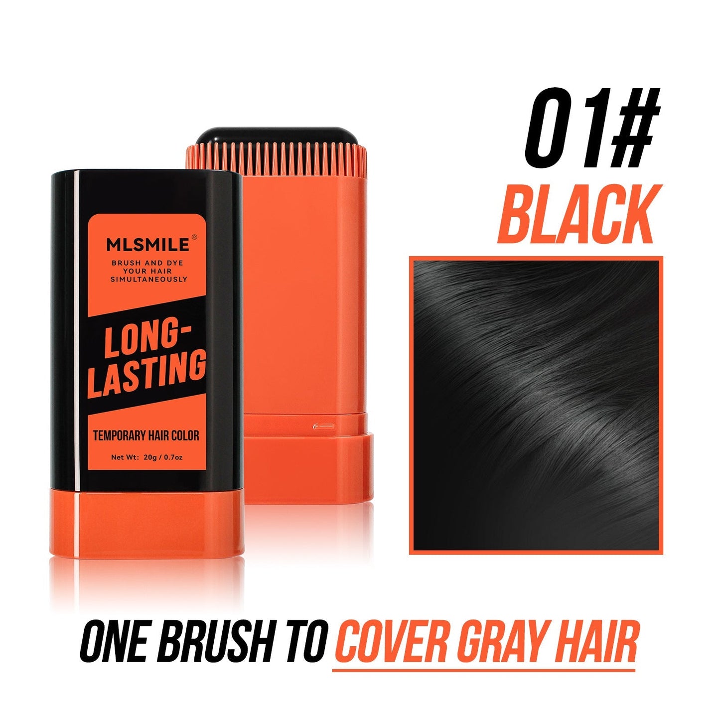 ✨Nouveaux bâtons de teinture capillaire 2025 - Couvre les cheveux gris et la barbe (🔥50 % de réduction)