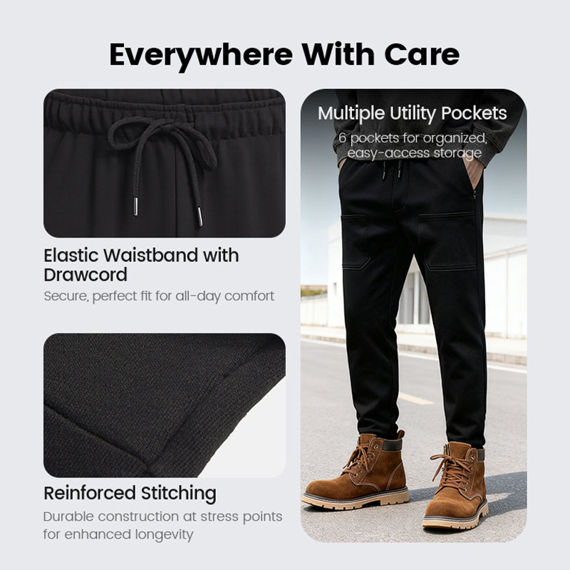 👖60 % DE RÉDUCTION🛠️MultiPants – Pantalon cargo extensible, multipoches et résistant 2