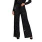 💖DERNIER JOUR DE SOLDES ! 60 % DE RÉDUCTION !🥰 Pantalon femme à sequins, jambes larges et taille élastiquée