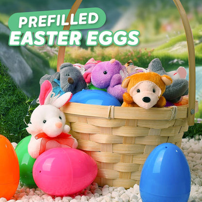 🐰60 % DE RÉDUCTION MAINTENANT ! 🥚 Œufs de Pâques pré-remplis de peluches – Douces et colorées, parfaites pour la chasse aux œufs 🐣