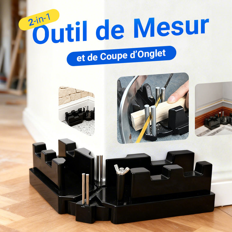 🔈🔈 60% DE RÉDUCTION ! ✨ Outil 2-en-1 Mesure et Coupe - Précision Maximale, Gain de Temps pour Bricolage et Menuiserie 📐