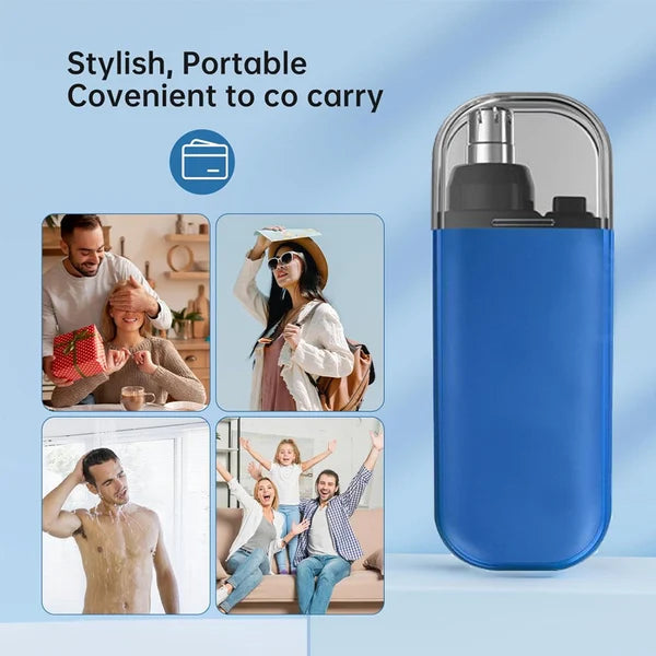 ⚡ OFFRE À DURÉE LIMITÉE : 50 % DE RÉDUCTION ! Tondeuse électrique rechargeable pour poils du nez, appareil de soins pour hommes portable et sûr, à tête ronde