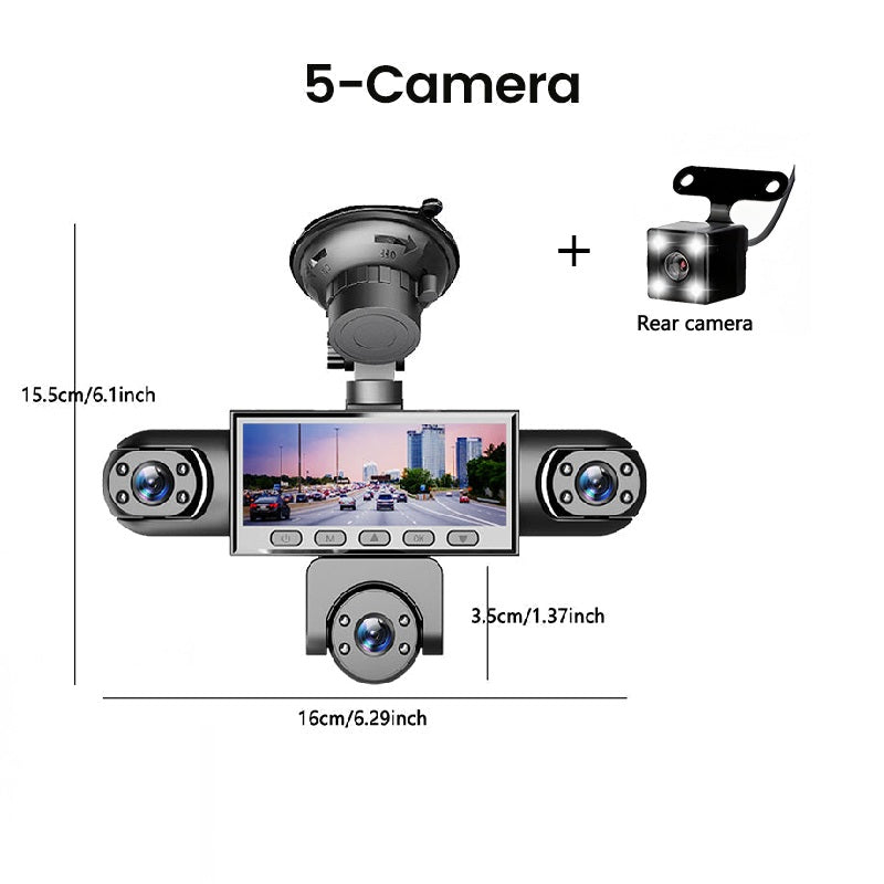 🚘🔒 -50% ! 📷 Caméra Embarquée 4 Canaux 1080p – Vision Nocturne & Stationnement 24h/24 pour Sécurité Auto