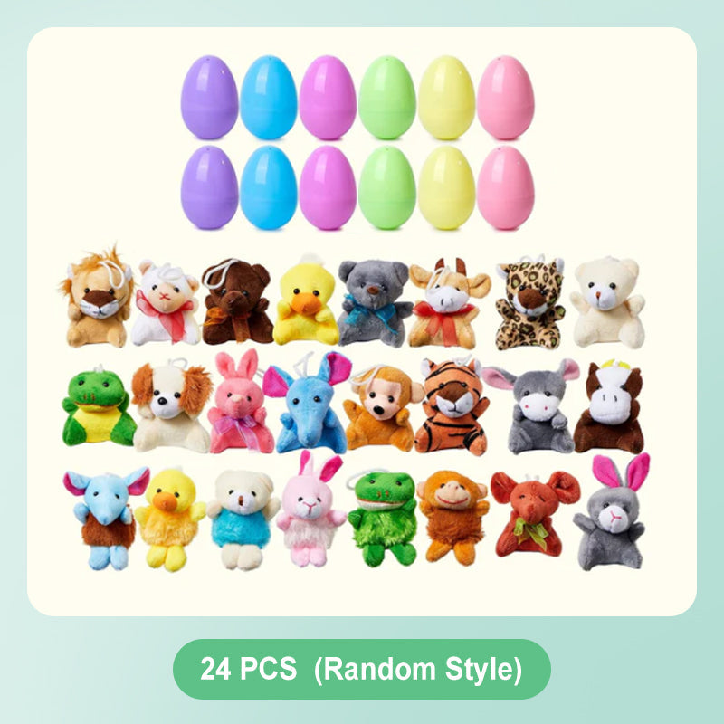 🐰60 % DE RÉDUCTION MAINTENANT ! 🥚 Œufs de Pâques pré-remplis de peluches – Douces et colorées, parfaites pour la chasse aux œufs 🐣