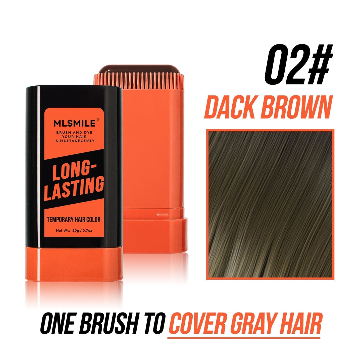 ✨Nouveaux bâtons de teinture capillaire 2025 - Couvre les cheveux gris et la barbe (🔥50 % de réduction)