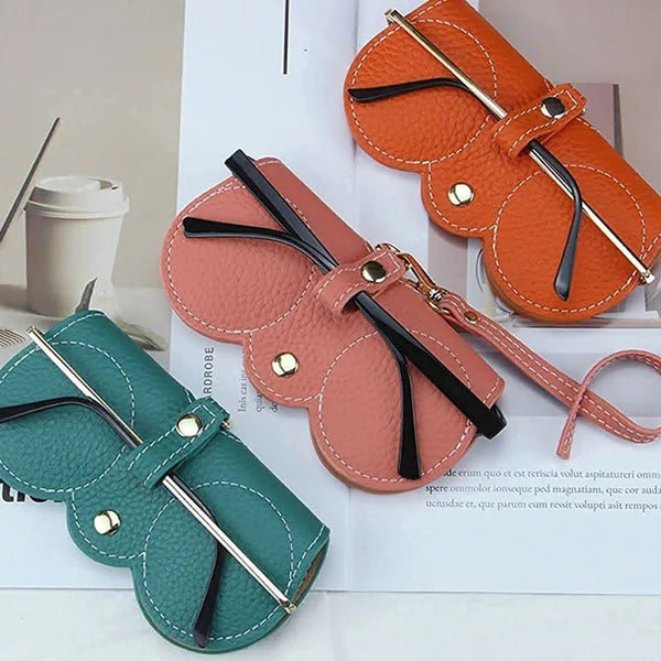🔥vente à chaud🔥Sac à lunettes de soleil en cuir souple