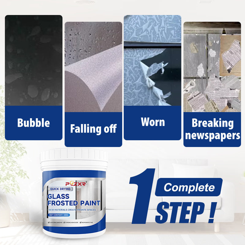 🎁 50% DE RÉDUCTION ! 🔥 Peinture pour Verre Dépoli 2026 – Séchage Rapide, Résistante à l’Eau & Effet Givré Élégant 🌫️✨