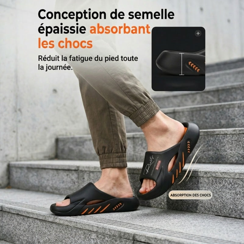 Pantoufles en mousse à mémoire de forme ☁️🦶 | Soutien de la voûte plantaire, antidérapantes, adaptées à une utilisation sur sol sec ou mouillé, faciles à enfiler et à retirer, élégantes et polyvalentes