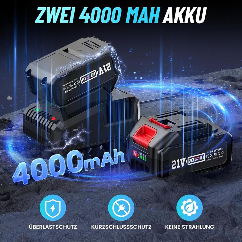🔧⚡ PROMO FLASH 50% ! Clé à Chocs sans Fil Professionnelle 1000 Nm – Double Batterie 4,0 Ah, Moteur sans Balais, Compacte & Robuste, Parfaite pour Atelier & Bricolage Pro 🚗💪