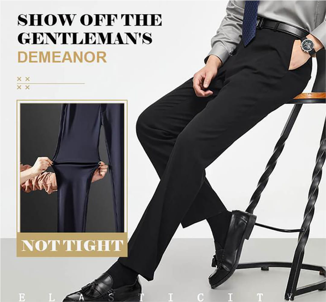 👖55% de réduction🔥Pantalon d'affaires slim d'été pour hommes(extensible, confortable)