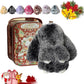 💕50% DE RÉDUCTION🐰🎁Breloques pompons en forme de lapin doux faites à la main🐰