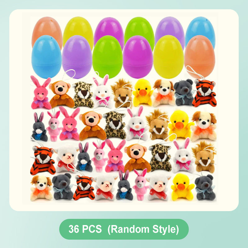 🐰60 % DE RÉDUCTION MAINTENANT ! 🥚 Œufs de Pâques pré-remplis de peluches – Douces et colorées, parfaites pour la chasse aux œufs 🐣