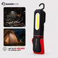 🔥 Lampe de travail rechargeable SAKERPLUS, lampe mécanique magnétique à LED COB de 3 000 lm avec crochet pivotant à 360°, pied réglable à 180°, mode lampe de poche, recharge USB-C, étanchéité IP54, idéale pour la réparation automobile