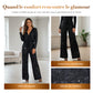 💖DERNIER JOUR DE SOLDES ! 60 % DE RÉDUCTION !🥰 Pantalon femme à sequins, jambes larges et taille élastiquée