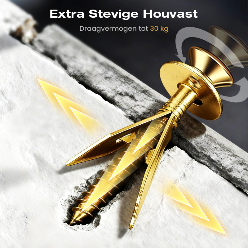 🔈🔈Kit de chevilles autotaraudeuses pour plaques de plâtre🔧Aucun perçage requis🔥Convient aux maisons et aux bureaux