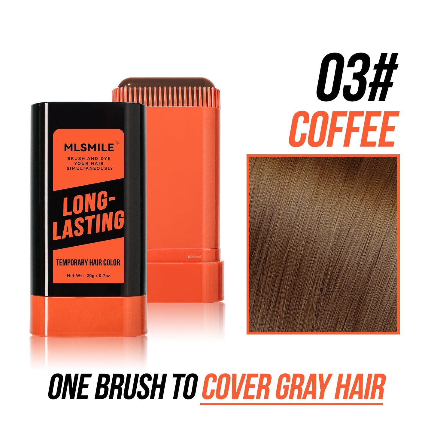 ✨Nouveaux bâtons de teinture capillaire 2025 - Couvre les cheveux gris et la barbe (🔥50 % de réduction)