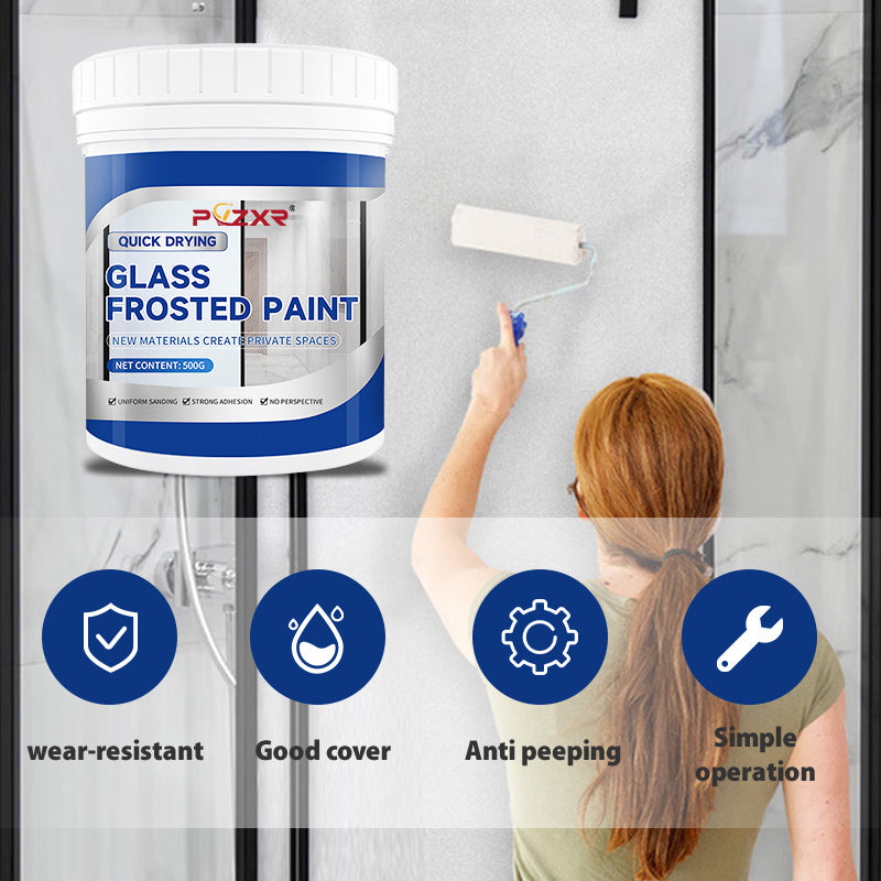 🎁60% DE RÉDUCTION ! 🔥 Peinture pour Verre Dépoli 2026 – Séchage Rapide, Résistante à l’Eau & Effet Givré Élégant 🌫️✨