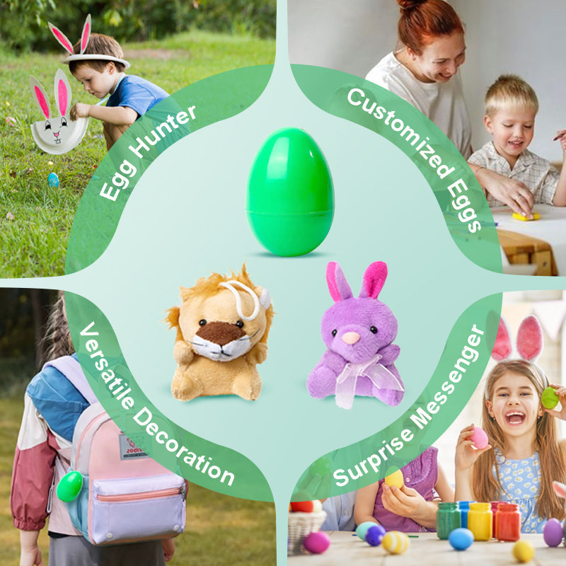 🐰60 % DE RÉDUCTION MAINTENANT ! 🥚 Œufs de Pâques pré-remplis de peluches – Douces et colorées, parfaites pour la chasse aux œufs 🐣