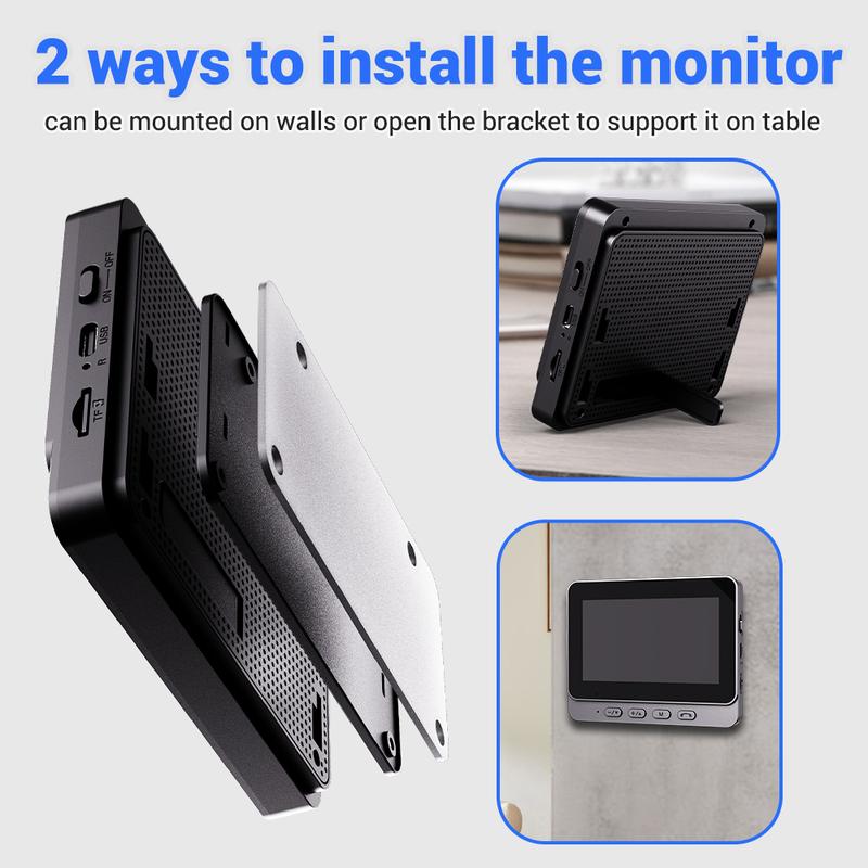 🚪 50 % DE RÉDUCTION ! 📹 Sonnette vidéo intelligente – Caméra HD, interphone bidirectionnel et vision nocturne 🔒