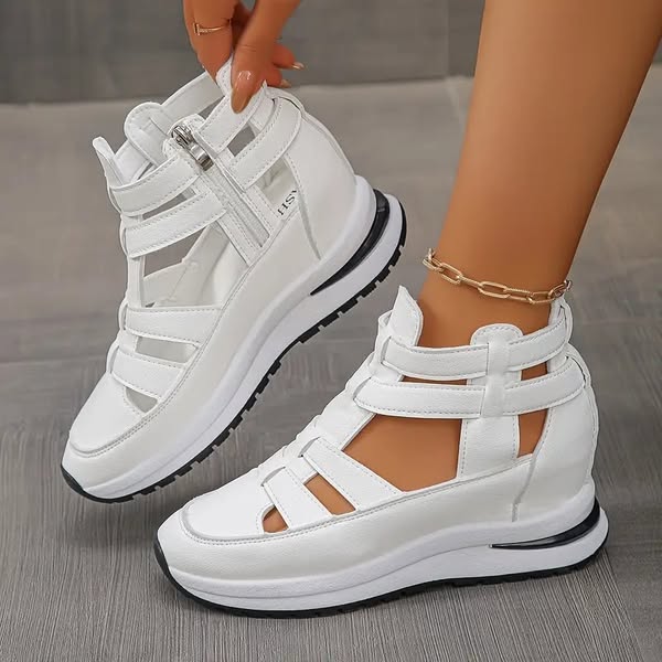 🔥Meilleurs prix pour l'été🔥Sandales confortables et légères avec fermeture éclair latérale