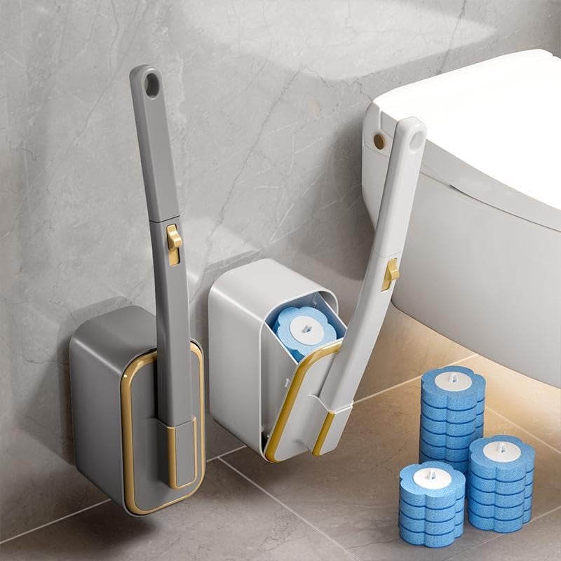 PLUS DE 50 000 UNITÉS VENDUES !🚽💦Ensemble innovant de brosses de toilettes jetables à fixation murale✨