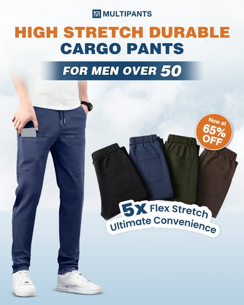 👖 Soldes 2026 — Plus de 23 000 vendus!🔥 MultiPants Cargo Extensible – Tissu Haute Résistance 💪