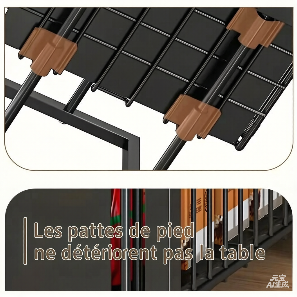 💪🥫 PROMO FLASH 50% ! Étagère Double Coulissante Organisateur de Placard – 5 Hauteurs Réglables, 2 Plateaux, Acier Carbone, Grande Capacité, Sans Installation ✨