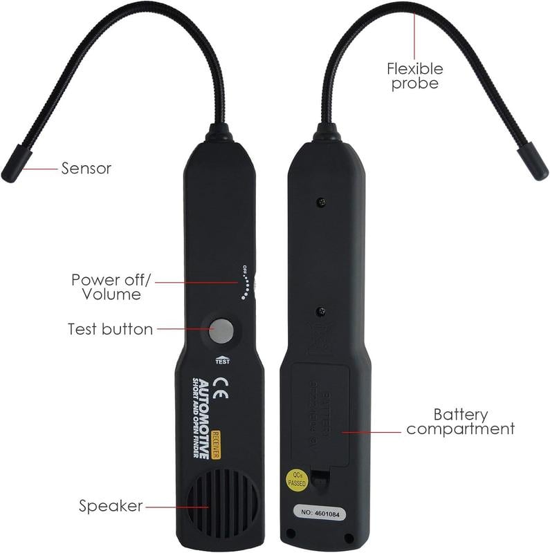📢DERNIER JOUR DE VENTE - 60% DE RÉDUCTION💥 EM415 Détecteur de circuit ouvert et court pour automobile - Sonde DC & générateur de tonalité pour la recherche de pannes (jusqu'à 42V)