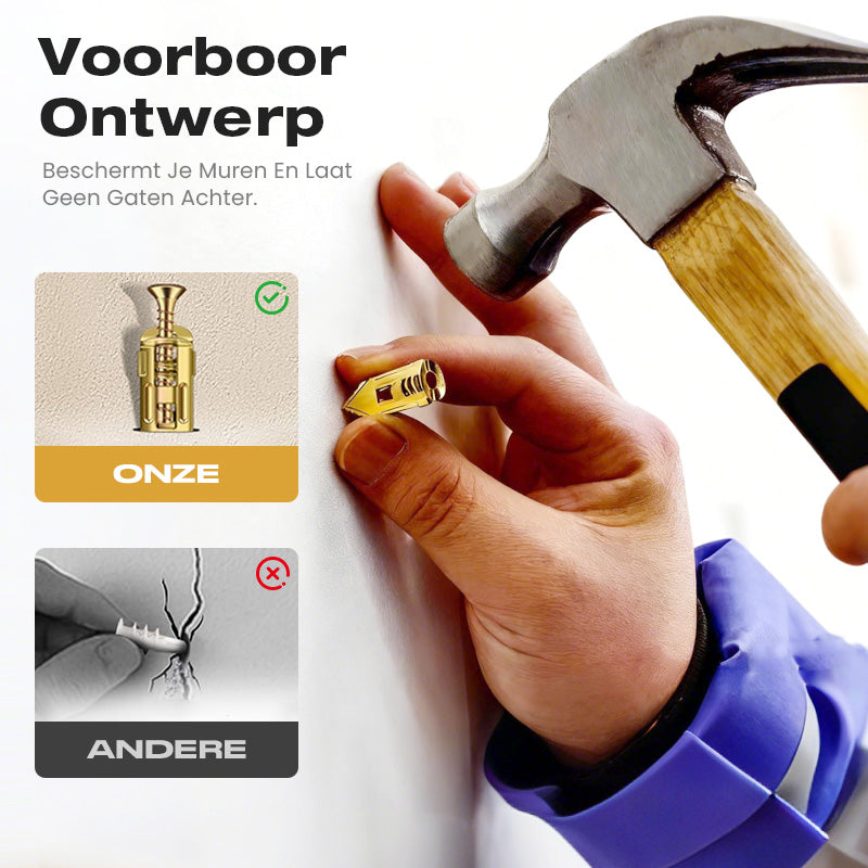 🔈🔈Kit de chevilles autotaraudeuses pour plaques de plâtre🔧Aucun perçage requis🔥Convient aux maisons et aux bureaux