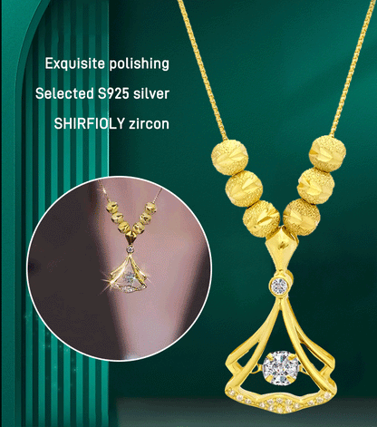 ✨️50 % de réduction✨️Collier luxueux et étincelant en zircone électrodéposée et diamants