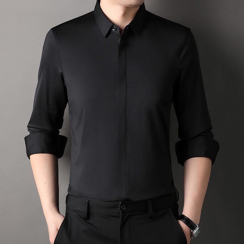 🔥55 % de réduction👔 Chemise Habillée Extensible Infroissable pour Hommes