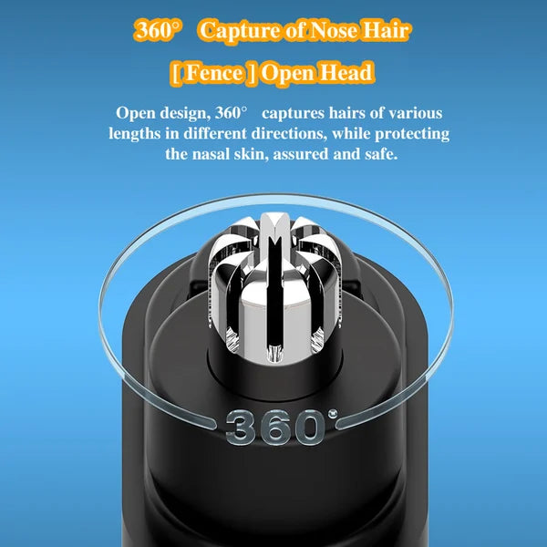 ⚡ OFFRE À DURÉE LIMITÉE : 50 % DE RÉDUCTION ! Tondeuse électrique rechargeable pour poils du nez, appareil de soins pour hommes portable et sûr, à tête ronde