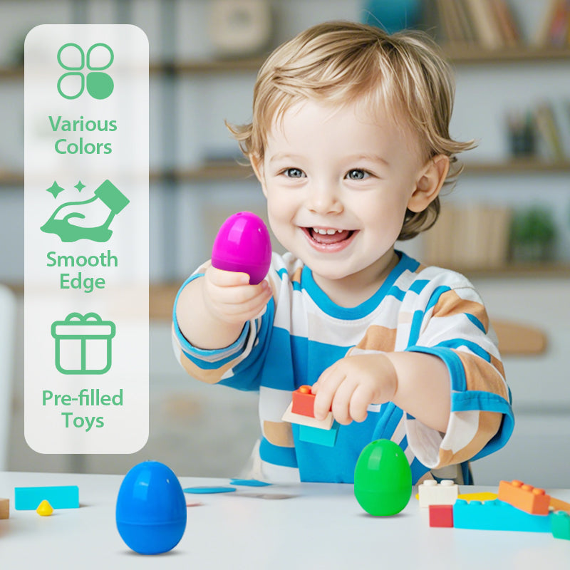🐰60 % DE RÉDUCTION MAINTENANT ! 🥚 Œufs de Pâques pré-remplis de peluches – Douces et colorées, parfaites pour la chasse aux œufs 🐣