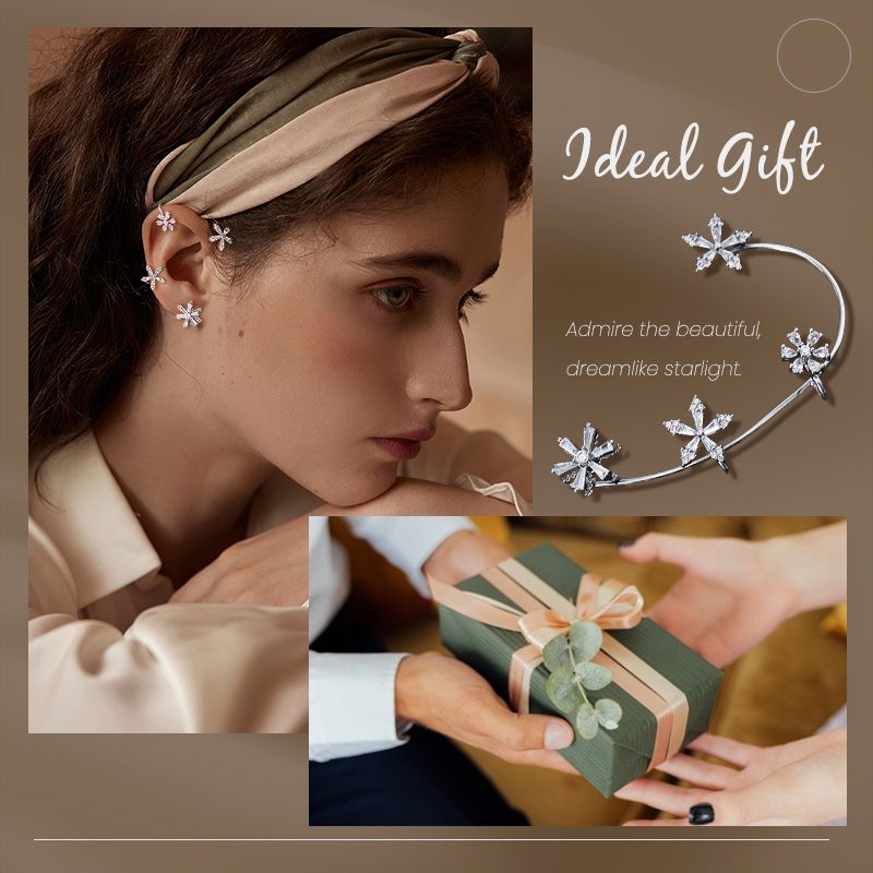 ✨️Journée de la femme - 50% de réduction✨️Boucles d'oreilles à fleurs tournantes